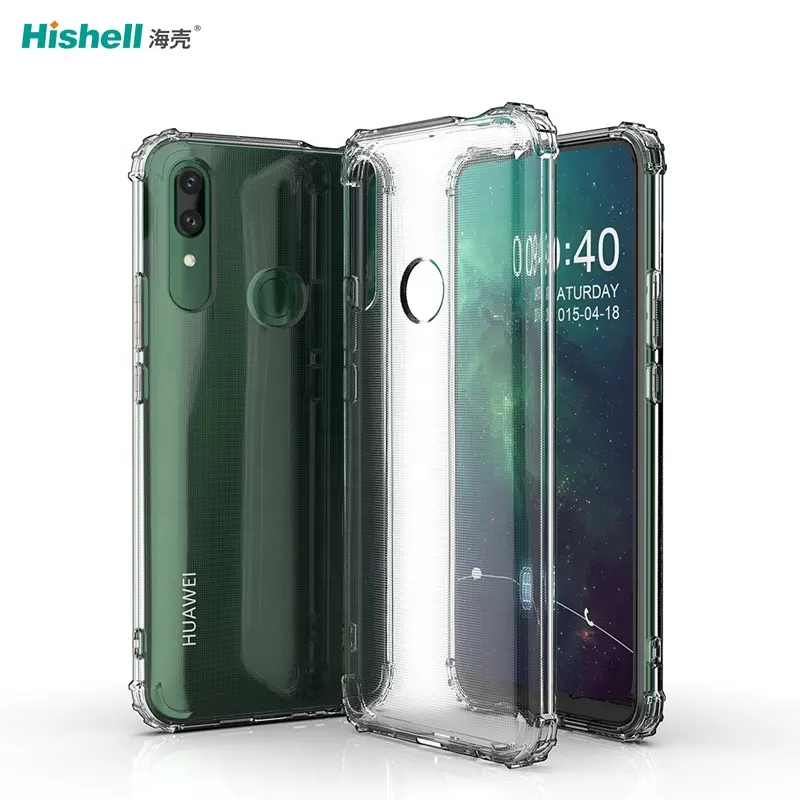 Tpu Blank Clear Transparent Classic Military Grade TPU Shockproof Mobile Cell Phone Back Case Cover For Huawei Y9 prime 2019