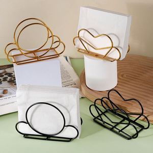 Metal <b>Tissue</b> Holder Stand Luxury Gold Napkin Holder for Home Kitchen <b>Wedding</b> Restaurant Dining Table Supplies - Product Image 2