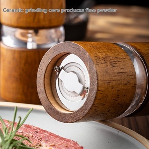 <span class=keywords><strong>Moulin</strong></span> à <span class=keywords><strong>poivre</strong></span> manuel à usage domestique en bois massif pot à épices en chêne transparent bouteille d'assaisonnement pour sel de mer <span class=keywords><strong>poivre</strong></span> de <span class=keywords><strong>Sichuan</strong></span> <span class=keywords><strong>poivre</strong></span> noir - Product Image 4