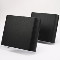 Carpeta de Anillas en D de Cuero PU de 3 y 4 Pulgadas, Mecanismo de Metal Negro de 3 Orificios, Lomo Redondeado de 7 Nervaduras, Logotipo Personalizado al por Mayor