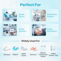 Nettoyeur dentaire ultrasonique personnalisé 200 ml avec UV et dégazage Skymen Dental Pod pour prothèses dentaires, aligneurs et appareils orthodontiques