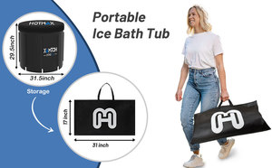 Bañera de hielo de PVC inflable personalizable de Vanace, diseño plegable, Spa de inmersión fría para atletas, recuperación posterior al entrenamiento - Product Image 6