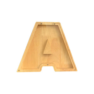 2024 nuovo coniglio animale modellazione lettere inglesi in legno salvadanaio salvadanaio scatola di risparmio scatola di sicurezza per i soldi - Product Image 5