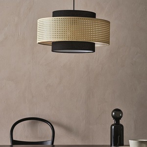 โคมไฟระย้าหวายสไตล์ญี่ปุ่นทรงกลม E27 LED หัวเดียว 40 50 60 ซม. สำหรับห้องนั่งเล่น ห้องรับประทานอาหาร โรงแรม ร้านน้ำชา - Product Image 4