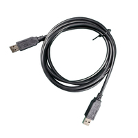 Cable Null Modem Utech USB 2.0 Macho a Macho con Chipset FT232R, Blindaje Trenzado y Cubierta de PVC, 2.5 Metros, para Transferencia de Datos y Comunicación con PC