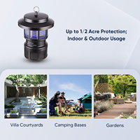 Owltra Bug Zapper Outdoor Catcher Fly Traps Zapper Mosquito Killing Lamp Insectes volants Mouches Mites La lumière UV génère du CO2