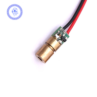 Copper Head 5V 650nm 1mW Adjustable Laser Dot Diode Module for Laser Pointer