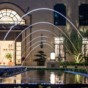 Fontaine commerciale Fenlin <span class=keywords><strong>à</strong></span> jets de flux laminaire en acier inoxydable moderne, pompe submersible, écologique, extérieure, 24V LED - Product Image 4