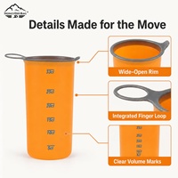 Gourde souple d'hydratation à compression cinétique, étanche à l'eau, zéro toxine, en polymère TPU, personnalisable avec logo OEM, pour course à pied en trail