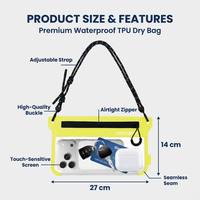 Pochette multifonctionnelle étanche IPX8, sac de voyage à porter autour du cou, organiseur, porte-monnaie pour téléphone, argent liquide et cosmétiques
