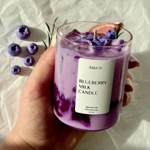 Bougie parfumée au café glacé réaliste AIKUN, bougie en verre aromathérapie au parfum de latte, décoration d'intérieur pour le salon - Product Image 3