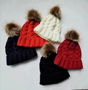 Sombrero de <span class=keywords><strong>mujer</strong></span> de punto de moda más vendido Sombrero de punto de <span class=keywords><strong>invierno</strong></span> OEM Sombrero de <span class=keywords><strong>mujer</strong></span> de punto con pompón - Product Image 1