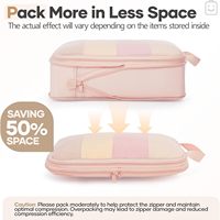 9 cubes de compression pour les essentiels de voyage, économiseurs d'espace, compressibles, extensibles, grands organisateurs de bagages