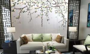 Kunden spezifische moderne langlebige 3D-Lederstickerei wasserdicht Home Interior Decoration Kopfteil TV-Panel aus MDF - Product Image 2