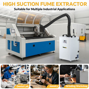Extracteur de fumée laser FUMECLEAR FC-350 pour découpe gravure marquage et soudage avec filtre HEPA 3 étages - Product Image 2