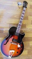 Weifang Rebon 6 String Tremolo Hollow Body Jazz L5 Electric Guitar in Nice Shape