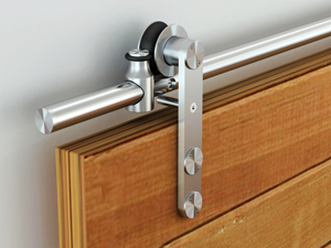 Hot hiện đại phong cách Châu Âu SS304 mặt gắn kính gỗ trượt Barn Door phần cứng - Product Image 4