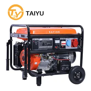1000w 3kw 3000w Fuel Gasoline Petrol And Propane Powered Electric Start Portable Generator With Wheel Kit
