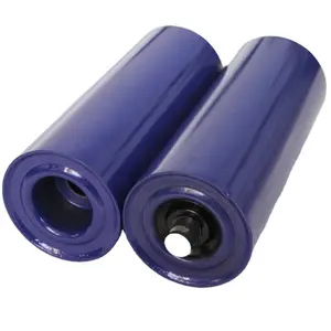 luggage cargo transport used 108mm Dia Metal Carrying Idler 25mm Shaft Q235 Iron Pipe Conveyor Roller