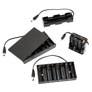 Boîtier de piles 6xAA en plastique ABS, 1,5 V, 3 V, 4,5 V, 6 V, 7,5 V, 9 V, 1, 2, 3, 4, 5, 6 emplacements, couvercle noir, boîte OEM - Product Image 6