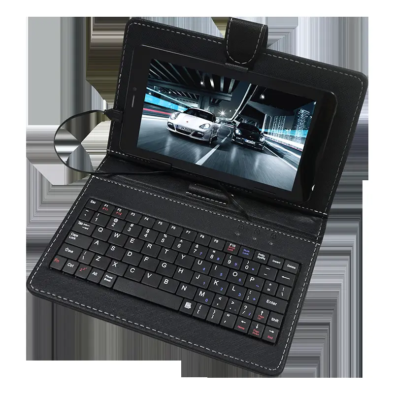 7-10.1 Inch Bedraad Toetsenbord Tablet Computer Beschermhoes Mobiele Telefoon Toetsenbord Universele Leather Case