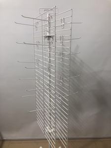 360 độ liên quan đến Double-Side sắt Net Rack hiển thị có thể tháo rời kim loại sàn đứng hiển thị đứng với Caster cho cửa hàng bán lẻ - Product Image 4