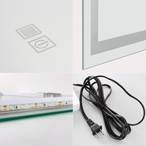 Zhongshan Usine Miroir Rectangulaire Intelligent Bain Vanité 101*61cm Sans Cadre Lumière Led Salle De Bains Miroir Lumière - Product Image 5