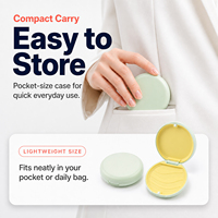 Boîte de rangement ronde personnalisée en silicone de qualité alimentaire pour appareils dentaires et gouttières orthodontiques – Vente en gros