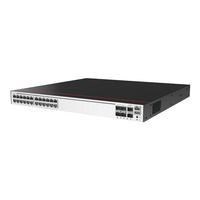 Commutateur d'accès Ethernet intelligent 24 ports POE S5735- S24P4X 10G Capacité VLAN QoS SNMP SFP Stock 100m Connecteur optique empilable