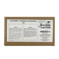 Kit d'élastomère silicone Dowsil Sylgard 184 DC184 original, 1,1 kg, 550 g, colle optique transparente fluide PDMS