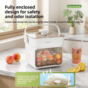 Molde para Cubitos de Hielo de Grado Alimenticio, Autoaplastante y de Liberación Rápida con un Toque, Capacidad de 50/25 Celdas, Fabricante de Hielo Premium para Uso Doméstico, China - Product Image 2