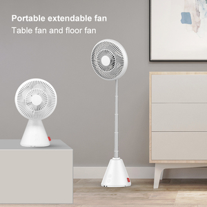Ventilateur de table portable rechargeable par USB 8000 mAh, hauteur réglable, avec design pliable et télescopique robuste - Product Image 5