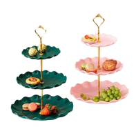 Support à gâteaux multi-niveaux de qualité alimentaire pour salon, plateau à fruits et desserts pour fêtes d'anniversaire, plateau à bonbons et desserts