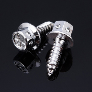 Vis autotaraudeuses hexagonales à bride en acier inoxydable 304, finition titane flamme, pour la modification universelle de motos et de scooters - Product Image 3