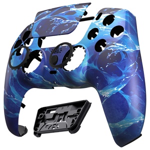 Aqua Magic Pattern LUNA Redesigned Custom <b>Gamepad</b> Case Replacement Front Shell for PS5 Controller Faceplate with Touchpad Cover - Product Image 2