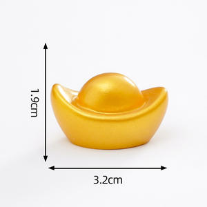 Set de Figuras de Lingotes de Oro en Miniatura, Decoración Feng Shui para la Fortuna y la Riqueza, para <span class=keywords><strong>el</strong></span> Hogar y Micro Paisajes - Product Image 2