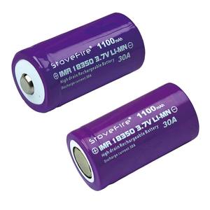 18350 1100 мАч 3,7 В 1400 мАч 3C <span class=keywords><strong>3.3A</strong></span> INR18350 цилиндрическая 1100 мАч литий-ионная аккумуляторная батарея для фонарика - Product Image 4