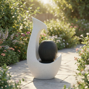 <span class=keywords><strong>Pompe</strong></span> à eau <span class=keywords><strong>solaire</strong></span> d'extérieur moderne style shabby chic <span class=keywords><strong>avec</strong></span> fontaine à boule en résine, design zen submergé à <span class=keywords><strong>batterie</strong></span> DC <span class=keywords><strong>pour</strong></span> jardin - Product Image 1