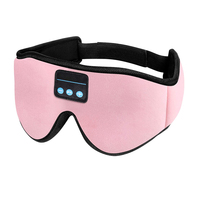Masque oculaire Bluetooth 5.4 stéréo 3D pour le sommeil, bloquant la lumière, respirant, avec écouteurs intégrés pour le sommeil et le sport