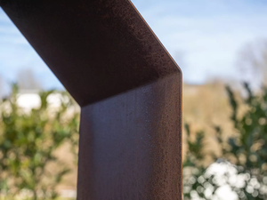 Jh-mech <span class=keywords><strong>Post</strong></span> ile yüksek kalite paslı Metal Corten çelik kuş besleyici kutup açık Metal <span class=keywords><strong>Birdhouse</strong></span> - Product Image 3