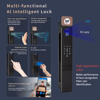 Fabrieks prijs Tuya Wifi 3D gezichtsherkenning slim slot automatisch digitaal biometrisch vingerafdruk slim deurslot voor thuis