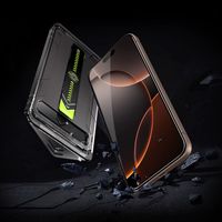 Protection d'écran en verre trempé Gorilla Titan pour iPhone 16/15 Pro, application sans poussière pour iPhone 17