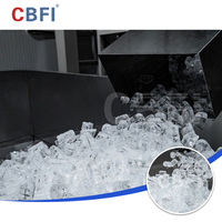 Planta de Hielo en Tubo de 30 Toneladas, Fábrica de Hielo en Tubo para Producción de Hielo Comestible para Mercado y Supermercado