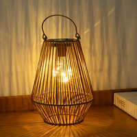 Abat-jour en rotin tressé pour lampes sur pied, lustres et appliques murales – Idéal pour la maison et le jardin