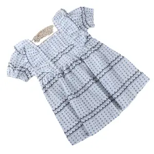 2022 Neuankömmling Baby kleid Baby Mädchen Festzug Kleider schöne Kleider für Mädchen Punkt Rüschen niedlichen Kleid Neugeborenen Kleidung