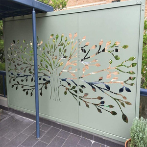 Lưới Mắt Cáo Ngoài Trời Kiến Trúc & Cổng Tấm Chắn Kim Loại Trang Trí Riêng Tư Tấm Chắn Hàng Rào Sân Vườn - Product Image 4