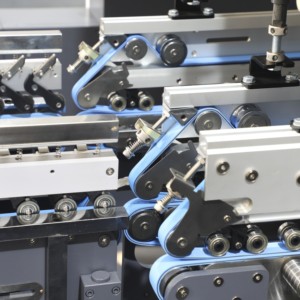 Dưới khóa sóng carton bia hộp pre-gấp plieuse colleuse 6 góc thư mục gluer 3 điểm phun nước dán máy - Product Image 4