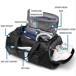 Sac de sport et de voyage en polyester grande capacité, personnalisé, économique, pour basketball, football, fitness, avec compartiment à chaussures - Product Image 5