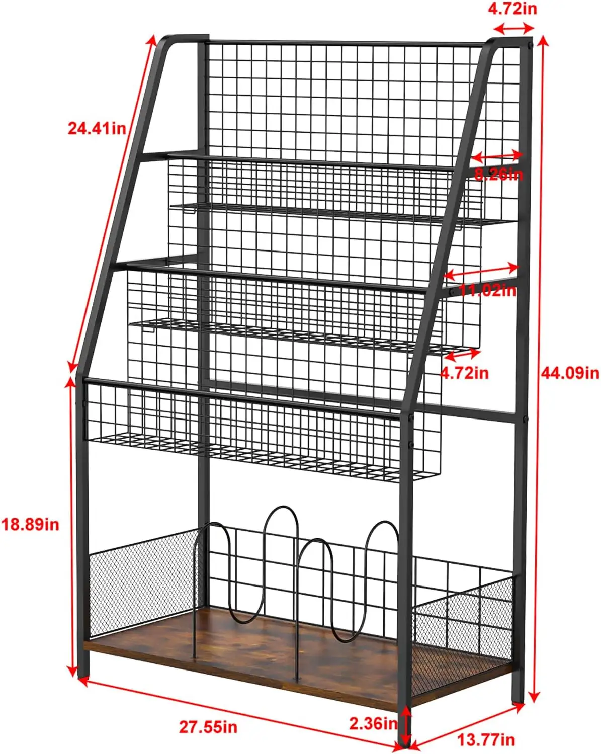 Vinyl Record Opslag Standhouder Met 3-Tier Display Plank Grote Capaciteit Organizer 350 Albums Metalen Rack Cd Dvd Tijdschrift Boek