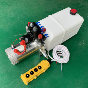 Unidad de Potencia Hidráulica de Doble Control DC Revitalization, Estación de Bombeo Eléctrica de 12V/24V con Tanque y Control Remoto para Uso Industrial - Product Image 1
